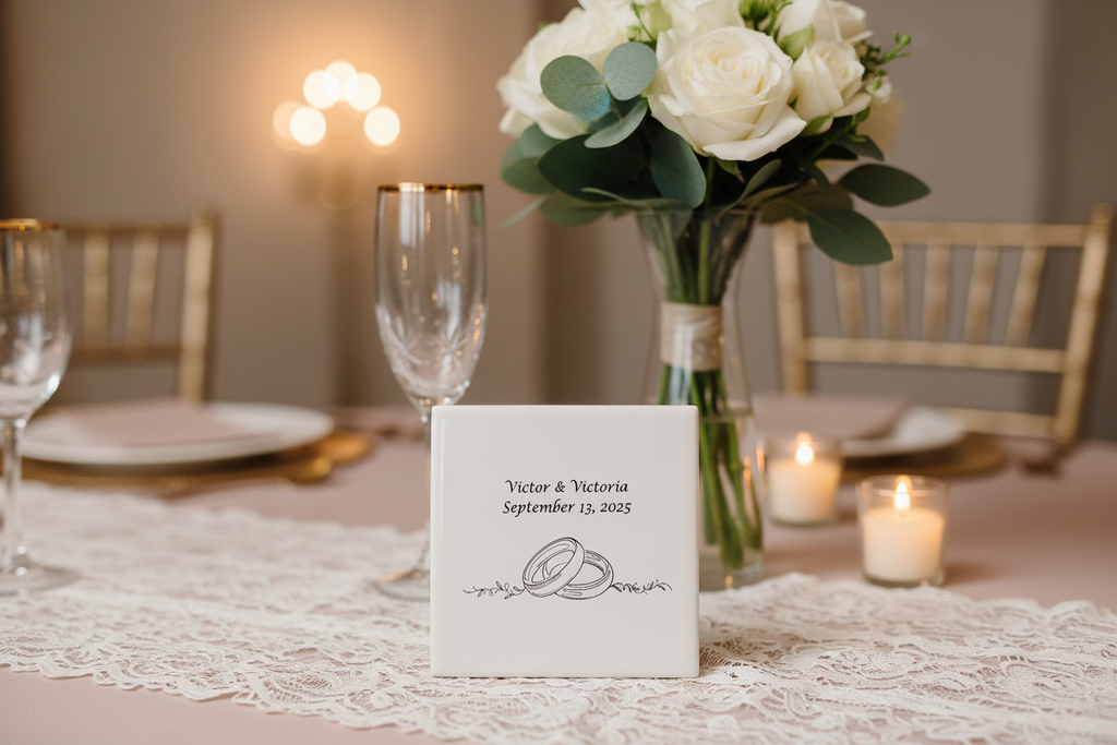 Ceramic Tiles for Wedding with Wedding Bands